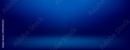 Empty dark blue studio background for product display, presentation banner