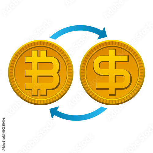 Cryptocurrency Bitcoin Icon Set