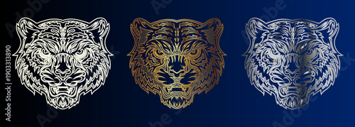 Animal Heads Design Elements