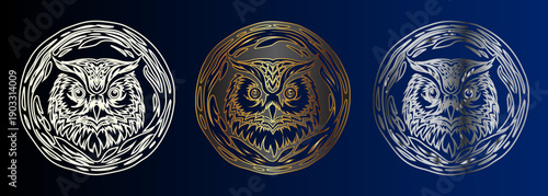 Simple Owl Design Elements