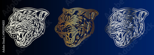 Tiger Head Design Variations