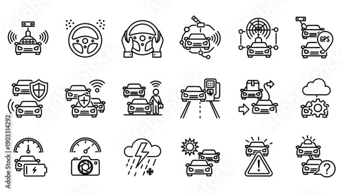 Weather forecast icons on screen.