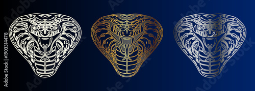 Snake Design Elements Set