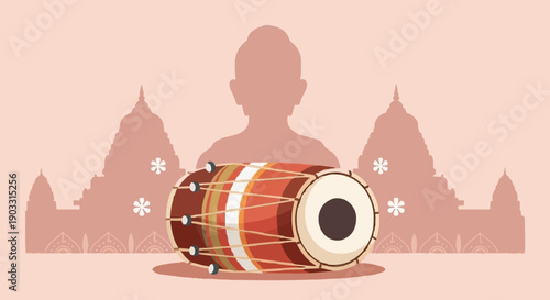 Maha Shivratri banner. Hindu celebration greeting card. 