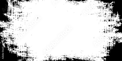 Wallpaper Mural Abstract grunge frame design featuring black ink splashes and paint splatters on a vintage floral pattern vector background with a dirty art texture border Torontodigital.ca