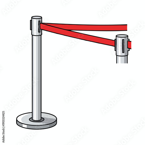 Retractable Belt Stanchion for Crowd Control