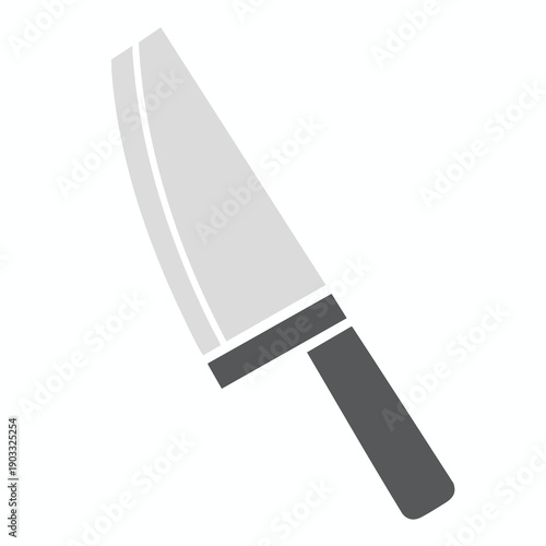 Sharp Kitchen Knife Illustration