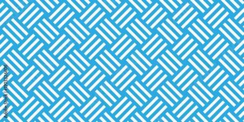 seamless pattern of blue and with squares overlap fabric textile design.