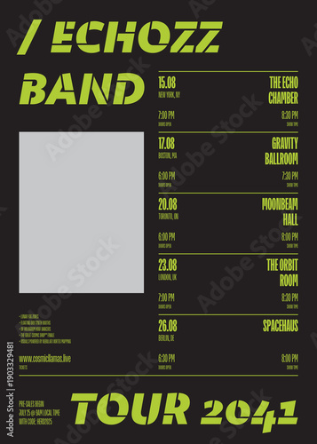 Band Tour Concert Poster Template