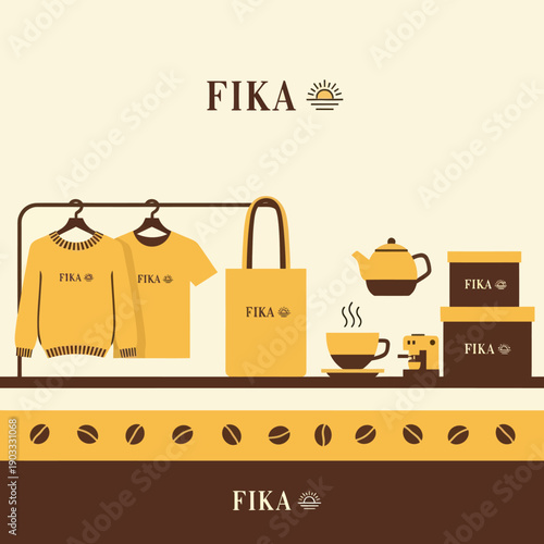 FIKA Coffee Merchandise and Coffee Accessories.