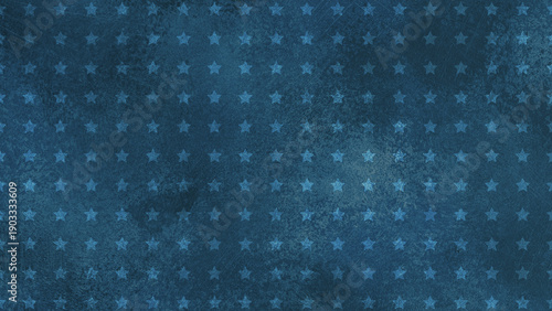 American patriotic Background with Dark blue grunge texture with repeating pattern of subtle stars. Ideal patriotic background for Memorial Day, Veterans Day, or 4th of July designs