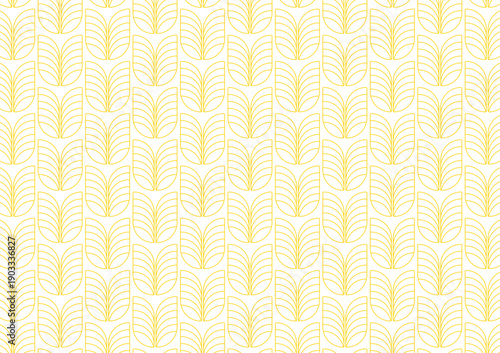 Wheat pattern vector on white background. Oat or Grain pattern. Paddy backdrop.
