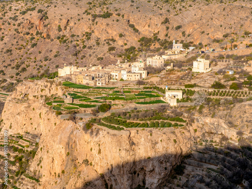 Terraced landscape in the Jebel Akhdar Mountains in Oman.