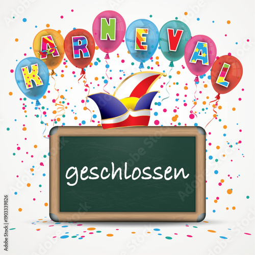 An Karneval geschlossen Cover