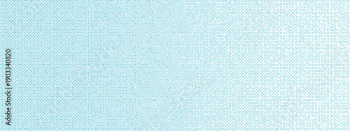 Halftone dots pattern in cyan color gradient