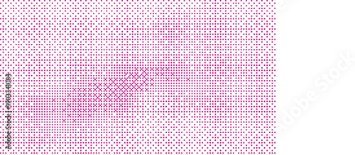 Halftone pattern with purple dots on colored background