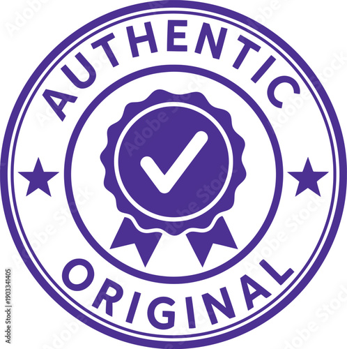 Authentic Original Badge Design for Product Branding and Marketing