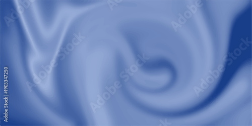 An abstract blue silk background featuring soft flowing waves of satin fabric and smoke patterns in a luxury smooth motion design with light textile textures. Seamless blue and white abstract vector 