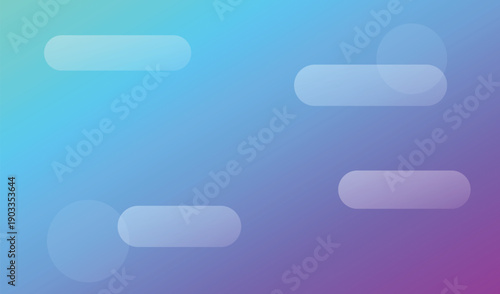 Colorful gradient abstract background with circles and rounded shapes