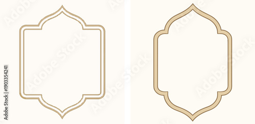 Ramadan frames with religious style. Vektor, icon, set icon, minimalist, flat