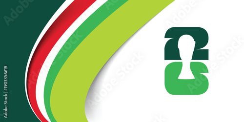 2026 Football " Soccer" World cup with color Flags of the Co-Host Flags of USA "America", Canada, and Mexico. banners with red green blue shapes for world cup 2026 background	