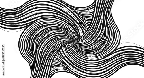 black lines abstract art