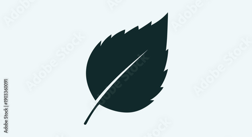 dark green leaf icon, eco friendly symbol