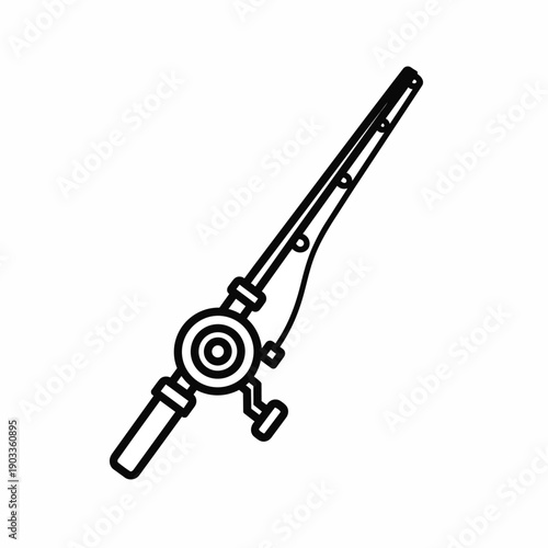 Fishing Rod And Reel Icon