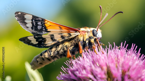 Wallpaper Mural butterfly on a flower Torontodigital.ca