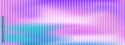 Y2K Glass grainy ribbed Blurred Abstract fractal effect ribbed glass texture with vibrant gradients smooth fluted vertical lines bg. Multicolored glass texture for banner,