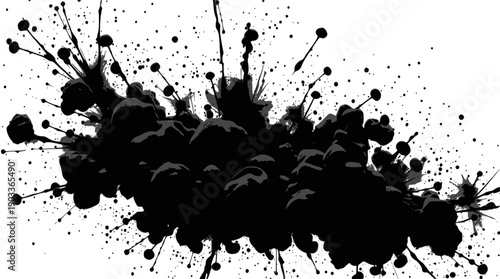 Multiple patterned banners arranged symmetrically on a white background feature red and blue stripes with starburst embl