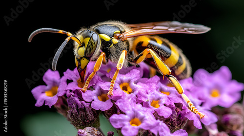 Wallpaper Mural bee on flower Torontodigital.ca
