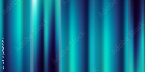 Futuristic neon texture with vibrant shades of blue wavy gradient and bright smooth fluted vertical lines. Bold dynamic design blending smooth tones and radiant colors and energy for modern visual art