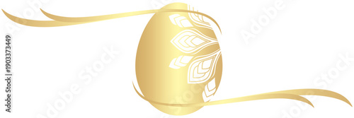 Line egg illustration background for easter day