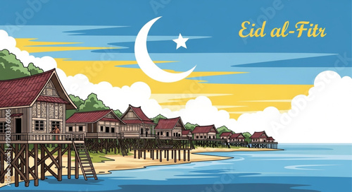 tropical island in the sea