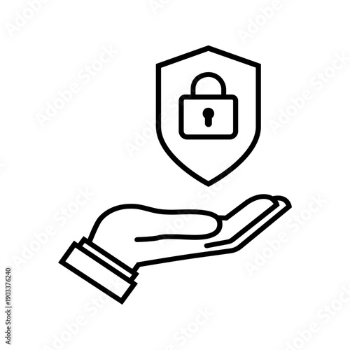 Firewall vector icon. Cybersecurity Illustration sign. Computer antivirus symbol. Data protection logo.
