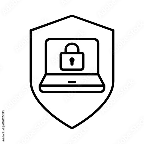 Firewall vector icon. Cybersecurity Illustration sign. Computer antivirus symbol. Data protection logo.