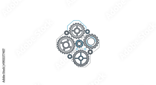 interconnected gears mechanism