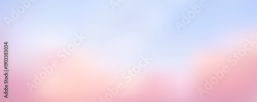 Abstract pastel gradient backdrop featuring smooth pink to blue color transitions with soft light blur creating dreamy sky-inspired textures ideal for modern design projects and banners.