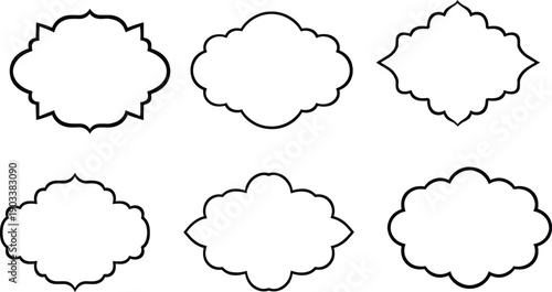 frame collection for product branding and stickers Antique Royal retro badges