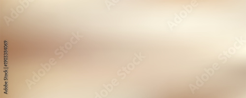 Beige gradient background with cream waves creating elegant studio backdrop. Soft pastel silk texture flows across warm neutral surface with delicate light shadows. Vector illustration.