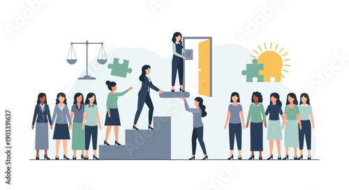 A Group of Professionals Reaching New Heights Together