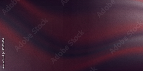 Red black wave background with mesh gradient effect. Vector illustration