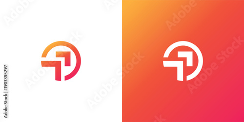 Modern Geometric Arrow Growth Logo Design for Business, Finance and Startup Branding