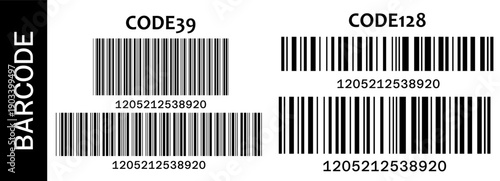 Line vector pattern with label scan number for code barcode qr. Ean stripe phone with line gradation industrial for png bar fake. Black strip line with christmas label glitch for scan halftone vector.