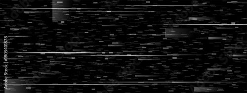 Green tv glitch screen. Pixel noise filter with cctv overlay effect. Y2k pattern in vintage film camera background. Abstract dither video graphic. White interference signal technology from analog 80s.