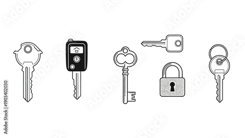 Keys and Locks Various Types.