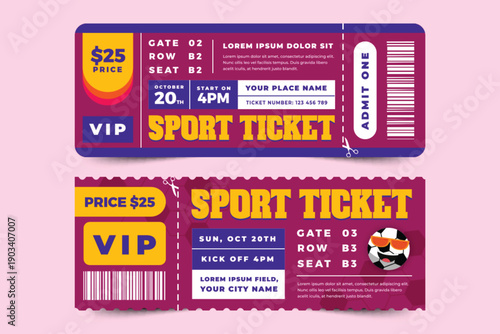 VIP Football & soccer ticket. sports ticket