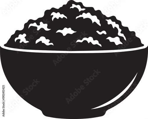 Bowl of charoset illustration vector for Passover Seder holiday food