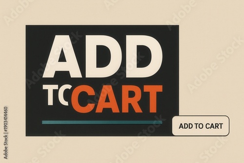 Wallpaper Mural Add to Cart banner with a striking design for retail promotion, bold modern style ensuring effective customer engagement. Torontodigital.ca